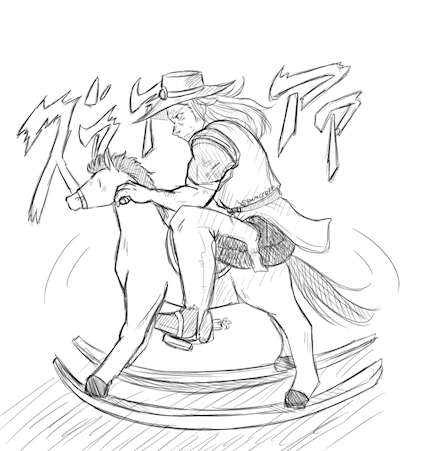 Hol Horse on a Rocking Horse